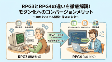 IBM i の RPG3 と RPG4 の違いとは？フリーフォーマット移行で変わる開発現場