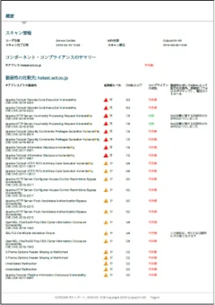 SCT SECURE ASVスキャンfor PCI DSSサンプルレポート 02