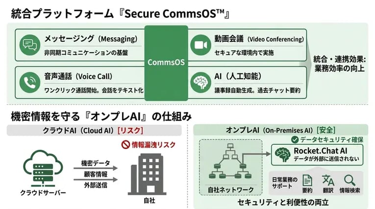 Secure CommsOS™とオンプレで動く「Rocket.Chat AI」とは？