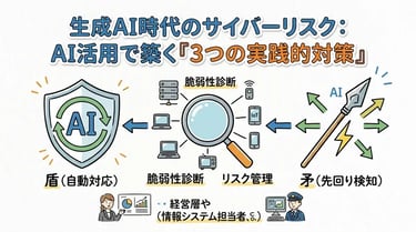 AI時代のサイバー攻撃対策とは？診断・監視・先回り対応の3本柱で経営リスクを見える化