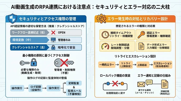 AI動画生成のRPA連携における注意点とは?