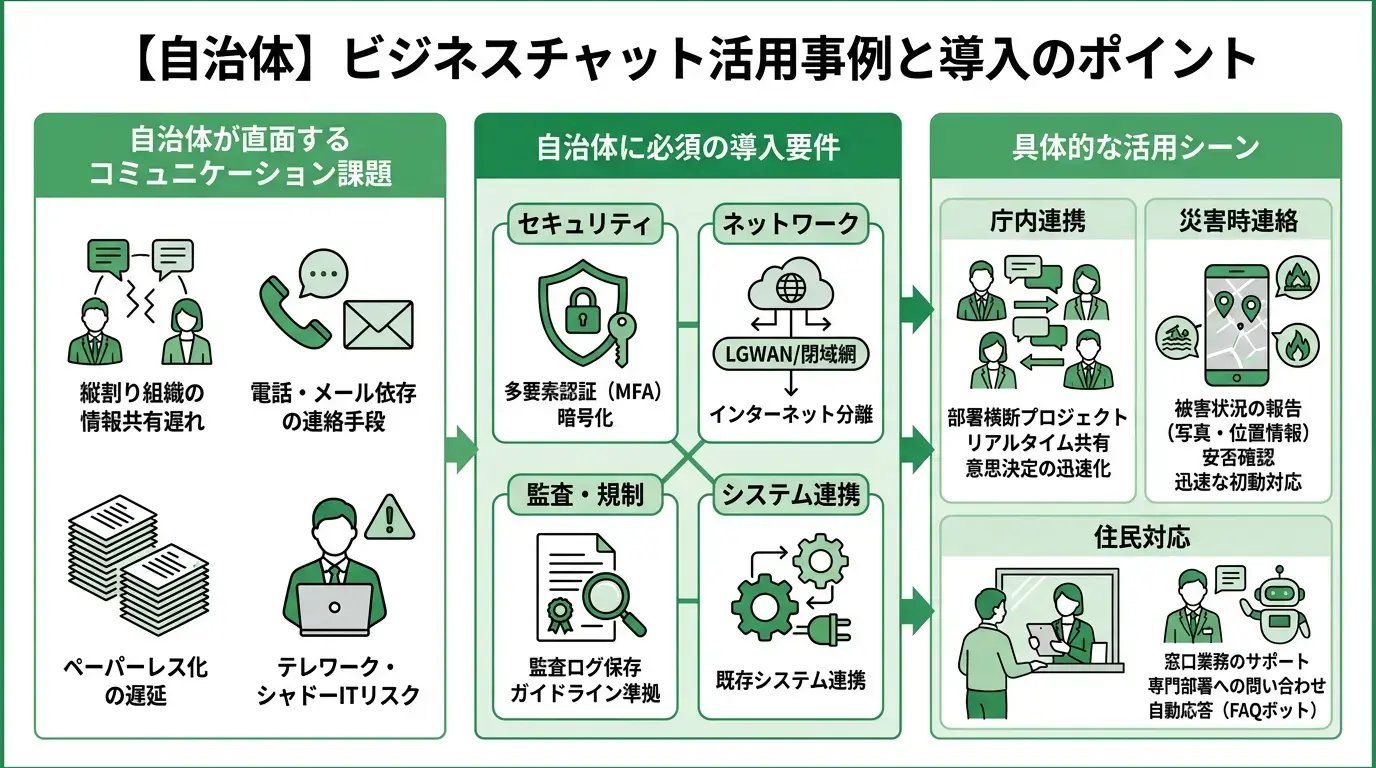 【自治体】ビジネスチャット活用事例と導入のポイント