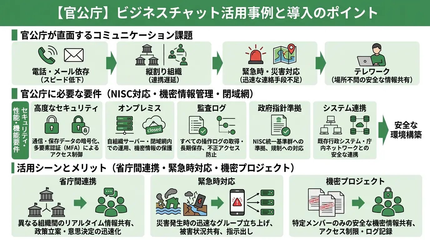 【官公庁】ビジネスチャット活用事例と導入のポイント