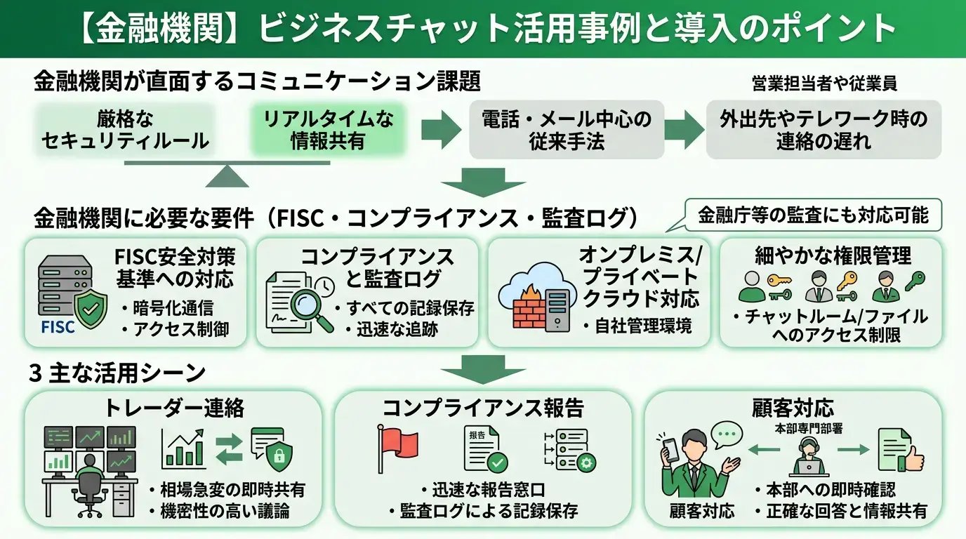 【金融機関】ビジネスチャット活用事例と導入のポイント