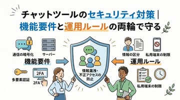【2026年版】チャットツールのセキュリティ対策チェックリスト｜情報漏洩を防ぐ7つの機能要件と4つの運用ルール