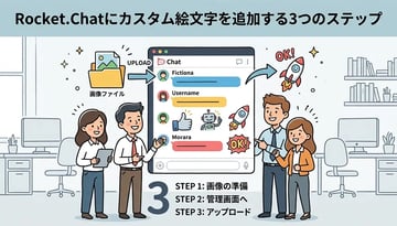 【手順3ステップ】Rocket.Chatにカスタム絵文字を追加する方法｜管理者・一般ユーザー別に解説