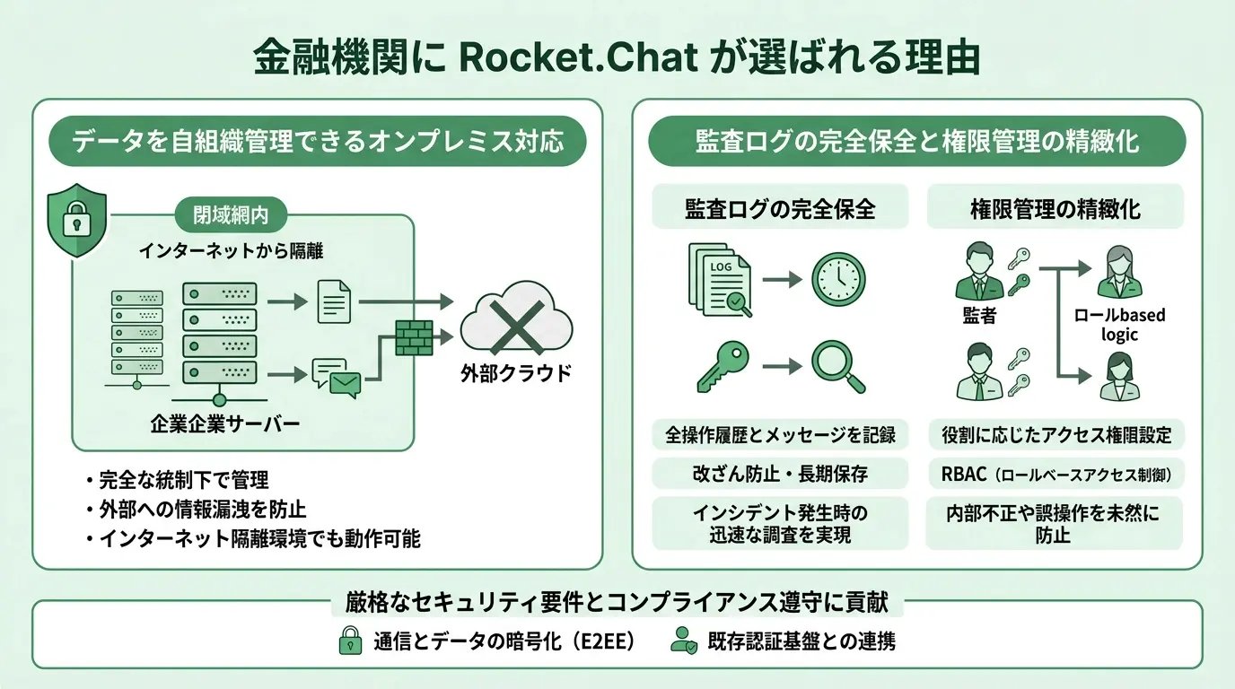 金融機関にRocket.Chatが選ばれる理由