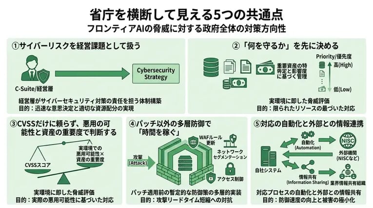省庁を横断して見える5つの共通点
