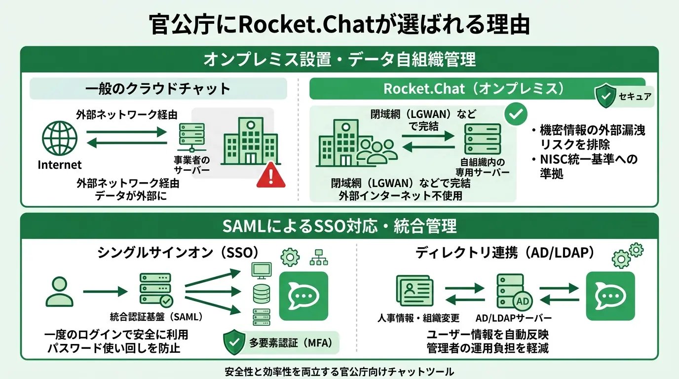 Rocket.Chatが官公庁に選ばれる理由