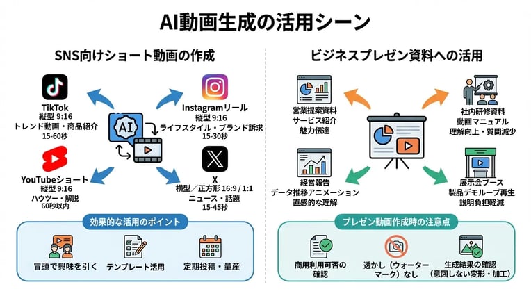 AI動画生成の活用シーン
