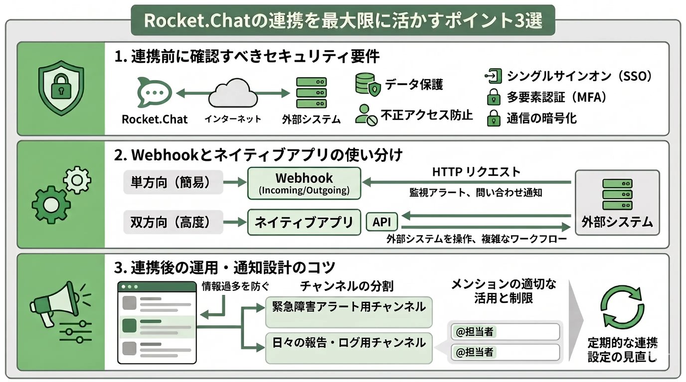Rocket.Chatの連携を最大限に活かすポイント3選