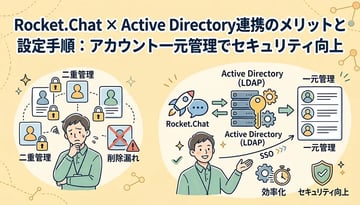 Rocket.ChatとActive Directory連携のメリットとは？LDAP認証・SSO設定の手順を解説