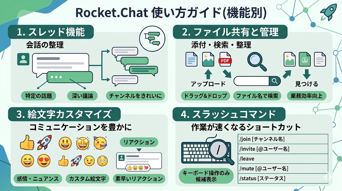【機能別】Rocket.Chat 使い方ガイド