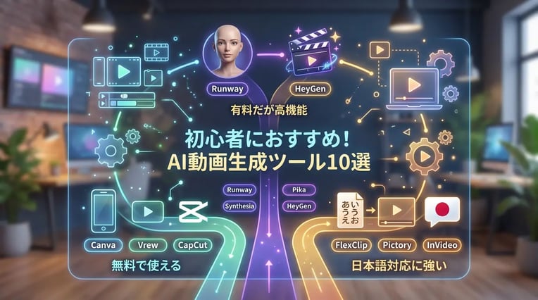 初心者におすすめのAI動画生成ツール10選