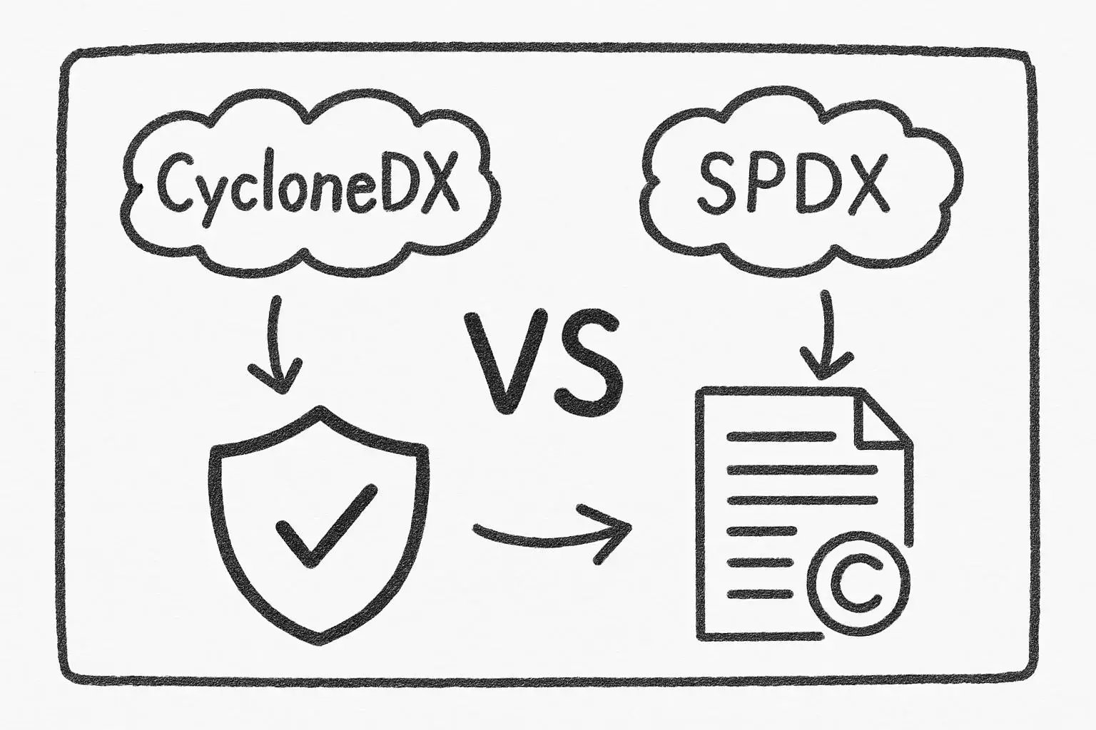 CycloneDXとSPDXの違いは何ですか?