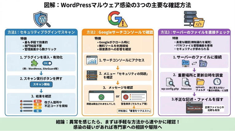 WordPressのマルウェア感染を確認する方法