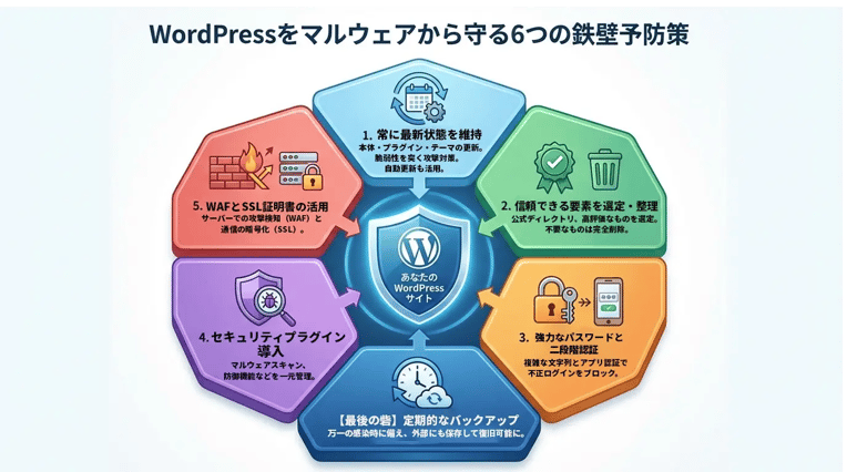WordPressをマルウェアから守る予防策