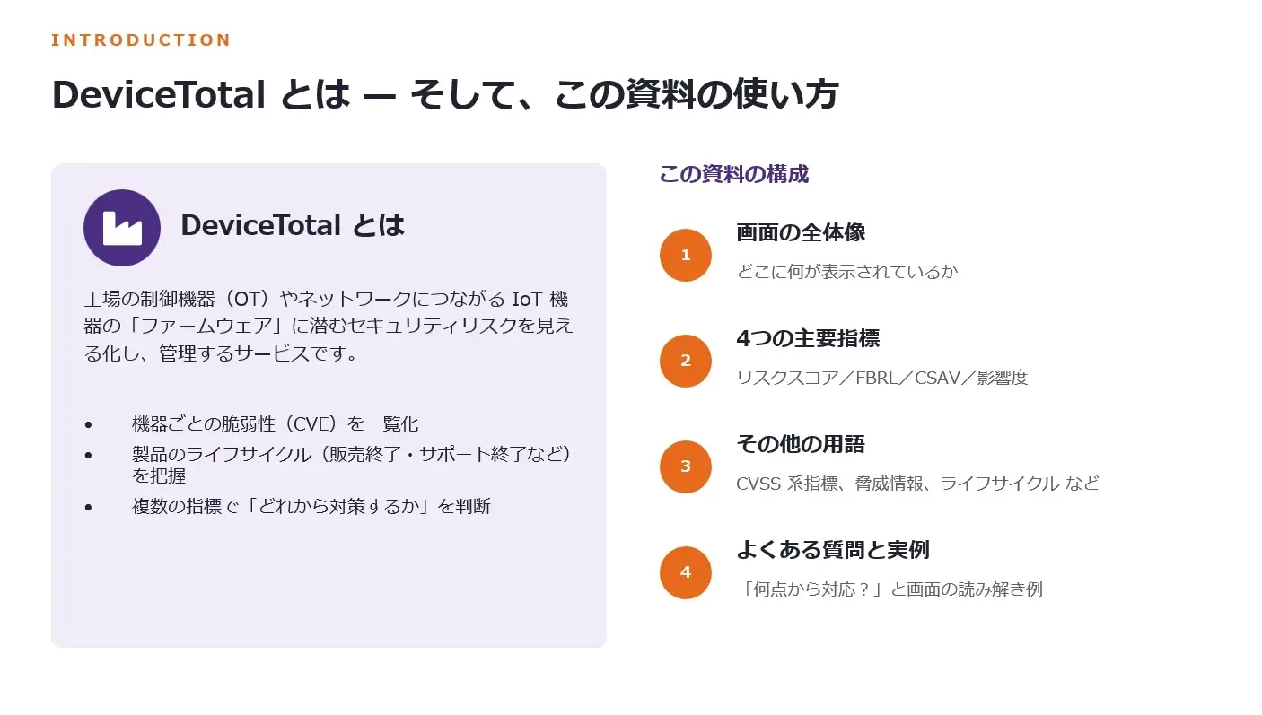 DeviceTotal とは — そして、この資料の使い方
