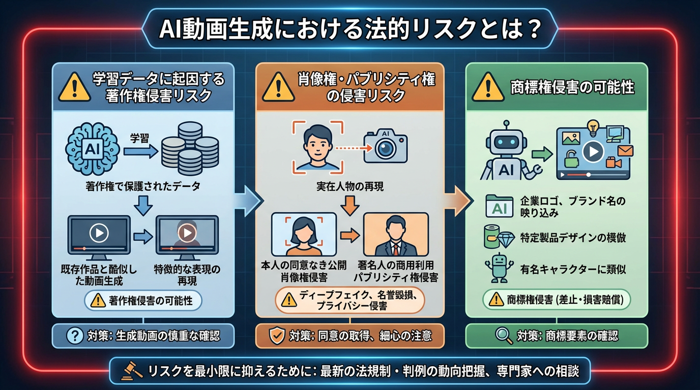 AI動画生成における法的リスクとは？