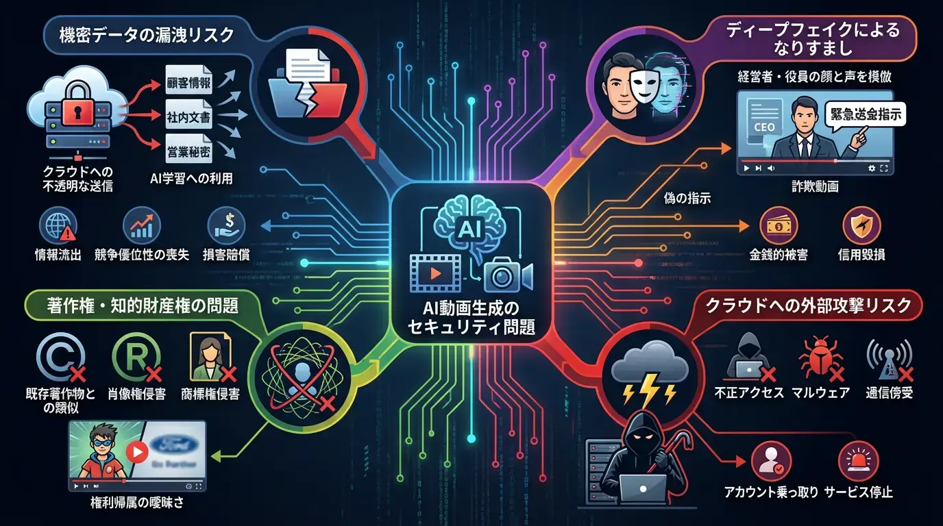 AI動画生成で発生するセキュリティ問題とは?