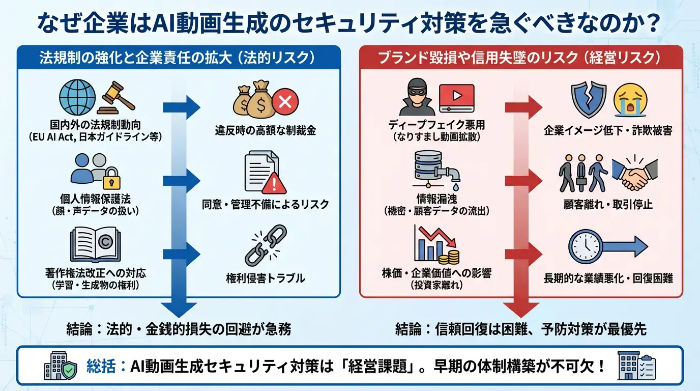 なぜ企業はAI動画生成のセキュリティ対策を急ぐべきなのか?